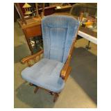OAK GLIDER PADDED ROCKER