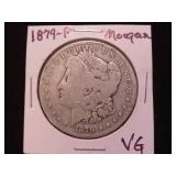 1879 P MORGAN SILVER DOLLAR 90% VG