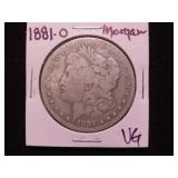 1881 O MORGAN SILVER DOLLAR 90% VG