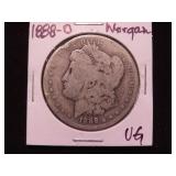 1888 O MORGAN SILVER DOLLAR 90% VG