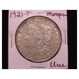 1921 P MORGAN SILVER DOLLAR 90% UNC