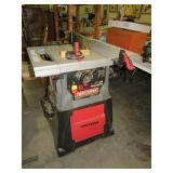 CRAFTSMAN 10" TABLE SAW W/ROLLING STAND WORKS WELL