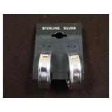 LADIES .925 STERLING HOOP EARRINGS