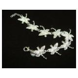 LADIES .925 STERLING DRAGONFLY BRACELET