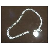 LADIES .925 20" HEART & CHAIN NECKLACE