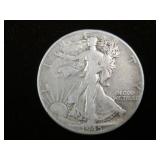 1945 P WALKING LIBERTY HALF DOLLAR 90%