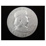 1952 D FRANKLIN HALF DOLLAR 90%