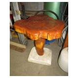 CONCRETE BASE SLAB PEDESTAL TABLE