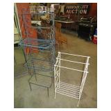 METAL BAKERS RACK AND TOWEL RACK