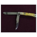 EARLY QUEEN SMOOTH BONE HANDLE TRAPPER