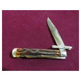 QUEEN CHEETAH STYLE LOCK BACK BONE HANDLES