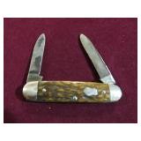 VINTAGE REMINGTON 2 BLADE JACK KNIFE USED