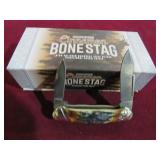 ROUGH RYDER BONE STAG CANOE PATTERN KNIFE