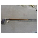 PAIR OF WOOD SHAFTED GOLF CLUBS