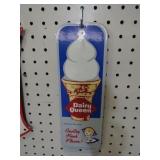 PORCELAIN DAIRY QUEEN ADV. SIGN