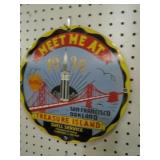 PORCELAIN MEET ME AT TREASURE ISLAND ADV. SIGN