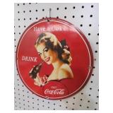 PORCELAIN COCA-COLA  ADV. SIGN DATED 1967
