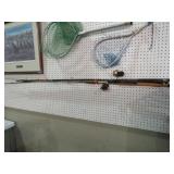 (3) FISHING RODS & (2) REELS