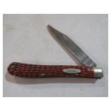 CASE XX SINGLE BLADE BONE HANDLE POCKET KNIFE
