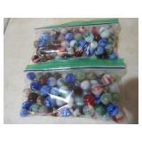 2 BAGS OF MARBLES