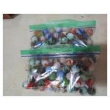 2 BAGS OF MARBLES