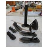 CAST IRON SHOE LASP & SAD IRON