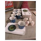 (16) PCS AQUARIUS SANDWICH SET/4 CAT SALT &PEPPER