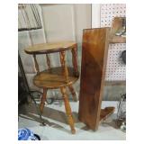 PINE SHELF & MAPLE TABLE