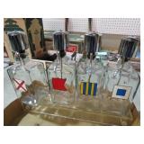 (5) PC. BAR SET DECANTER & TRAY