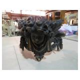 CARVED WOOD CHERIUB WALL SHELF