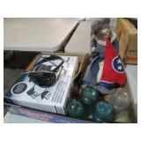 DOLL, GLASS INSULATORS & MISC