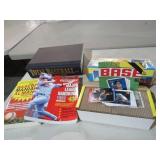 ASSORTED BASEBALL CARDS & BOOKS
