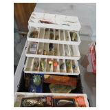 TACKLE BOX WITH ASSORTED LURES