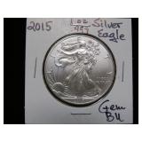 2015 1 OZ .999 SILVER EAGLE GEM BU