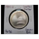 1994 D CAPITOL DOLLAR 90% GEM BU