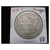 1879 P MORGAN SILVER DOLLAR 90% VF