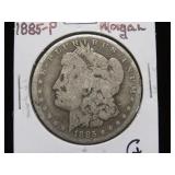 1885 P MORGAN SILVER DOLLAR 90% VG