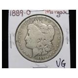 1889 O MORGAN SILVER DOLLAR 90% VG