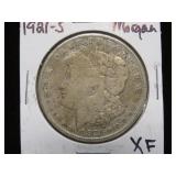 1921 S MORGAN SILVER DOLLAR 90% XF