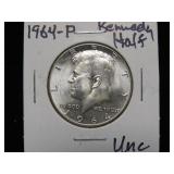 1964 P KENNEDY HALF DOLLAR 90% UNC
