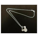 LADIES .925 20" MICKEY MOUSE NECKLACE