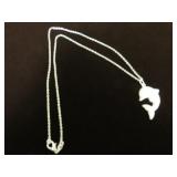 LADIES .925 20" DOLPHIN NECKLACE