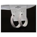 LADIES .925 WEAVED DESIGN EARRINGS