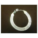 LADIES .925 WEAVED BRACELET