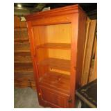 KINCAID SOLID WOOD 1 DOOR/3 SHELF BOOKCASE
