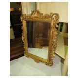GOLD FRAMED 15" X 20" WALL MIRROR