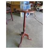 CHERRY WOOD PEDESTAL PLANT STAND