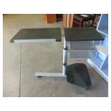 COMPUTER WORK STATION DESK ON CASTERS