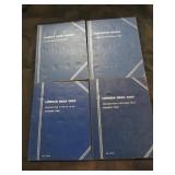 (4) BOOKS OF COINS, SOME COINS MISSING