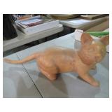 CARVED WOOD CAT